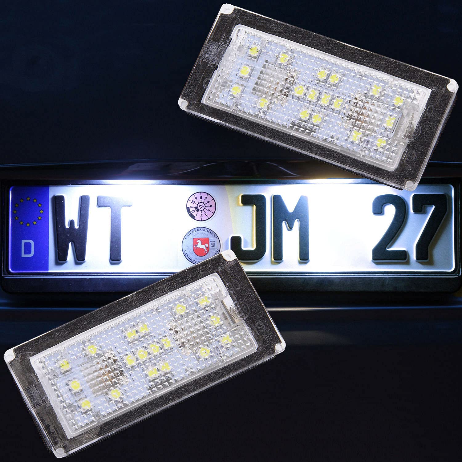 Recambo LED Kennzeichenbeleuchtung passend für BMW 7er E65 E66 E67 Facelift von Recambo