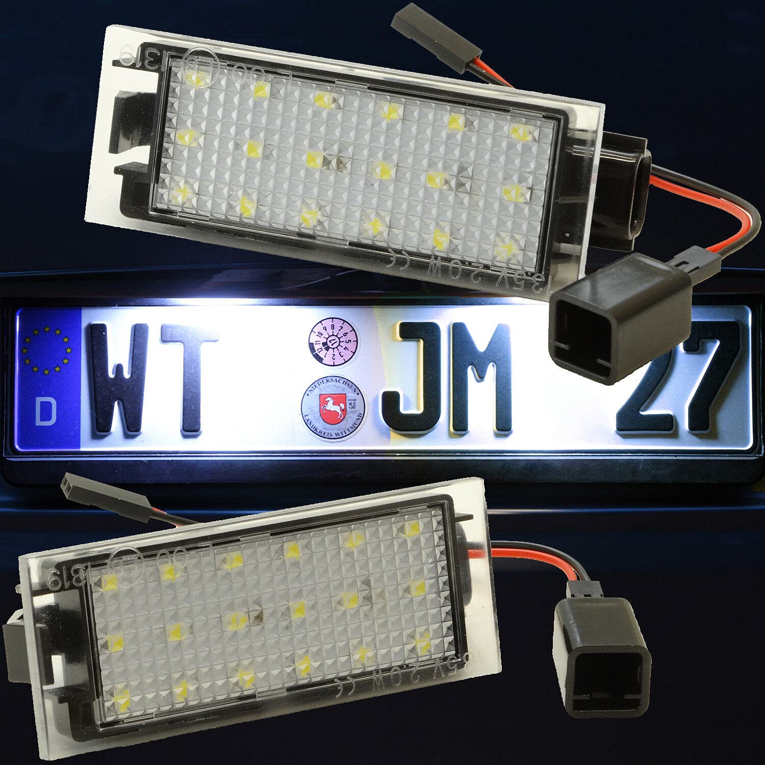 Recambo LED Kennzeichenbeleuchtung passend für DACIA Logan I + II | Sandero II von Recambo