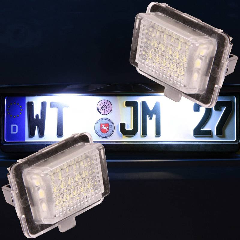 Recambo LED Kennzeichenbeleuchtung passend für Mercedes E-Klasse 207 Cabrio | Coupe | 2009-2013 von Recambo
