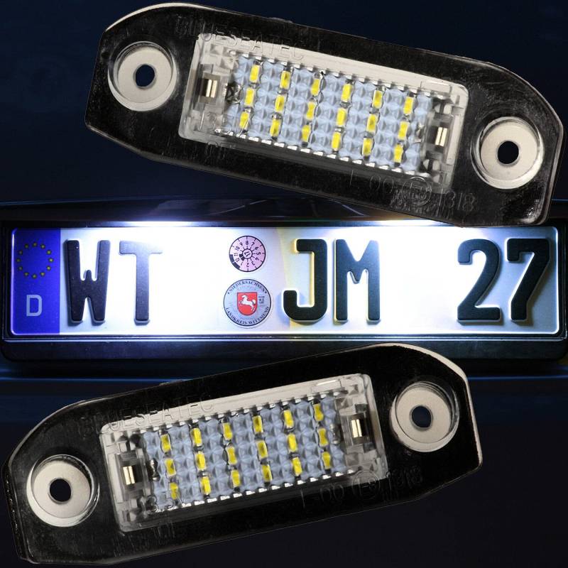 Recambo LED Kennzeichenbeleuchtung passend für VOLVO V70 | XC60 | XC70 | XC 90 | von Recambo