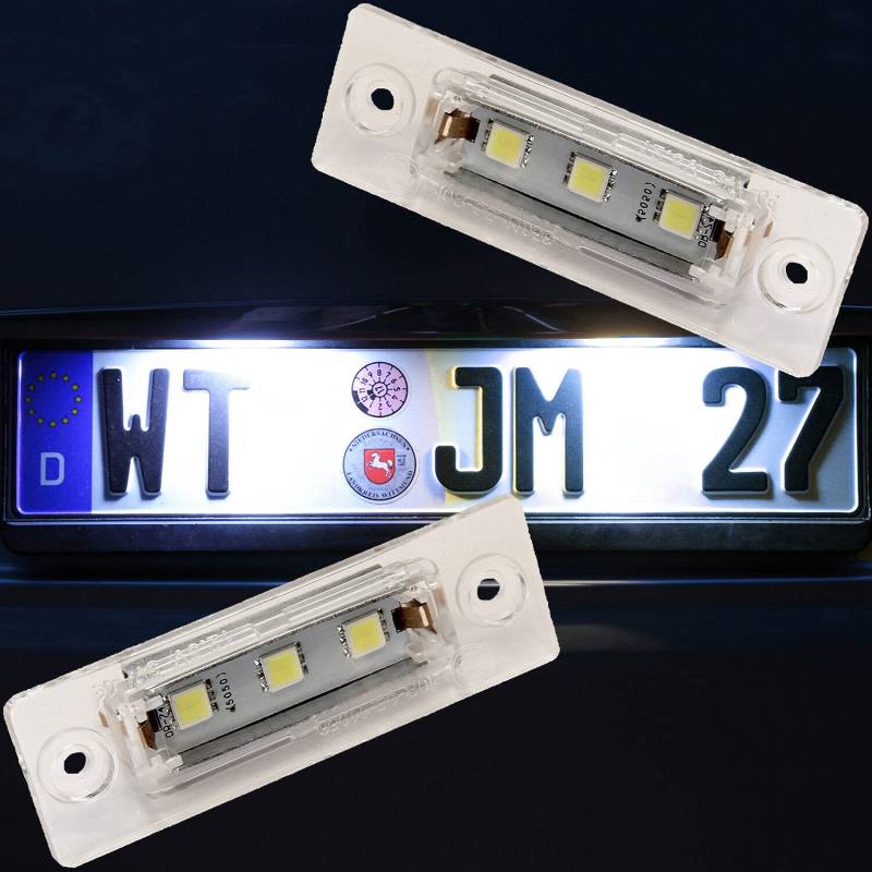 Recambo LED Kennzeichenbeleuchtung passend für VW Passat 3b Limo + 3c B6 Variant | T5+T6 von Recambo