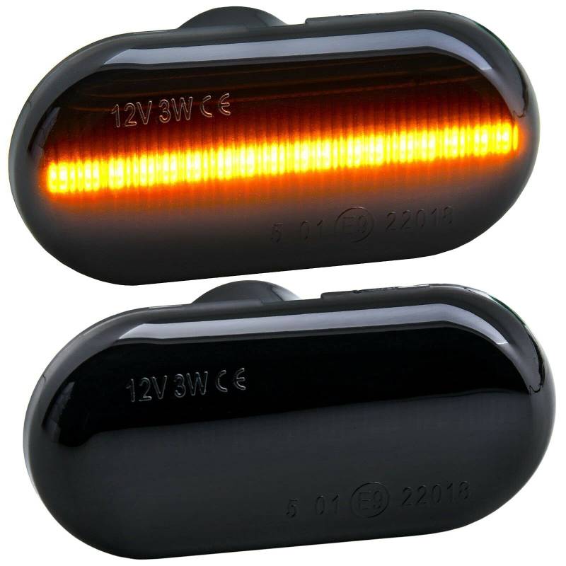LED SEITENBLINKER passend für SMART FORTWO | Typ 453 | ab BJ 2014> | SCHWARZ von Recambo