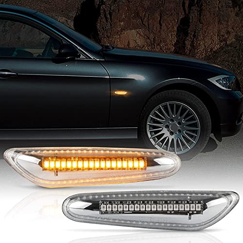 LED Seitenblinker passend für BMW 5er E60 Limousine | E61 Touring | Chrom KLARGLAS von Recambo