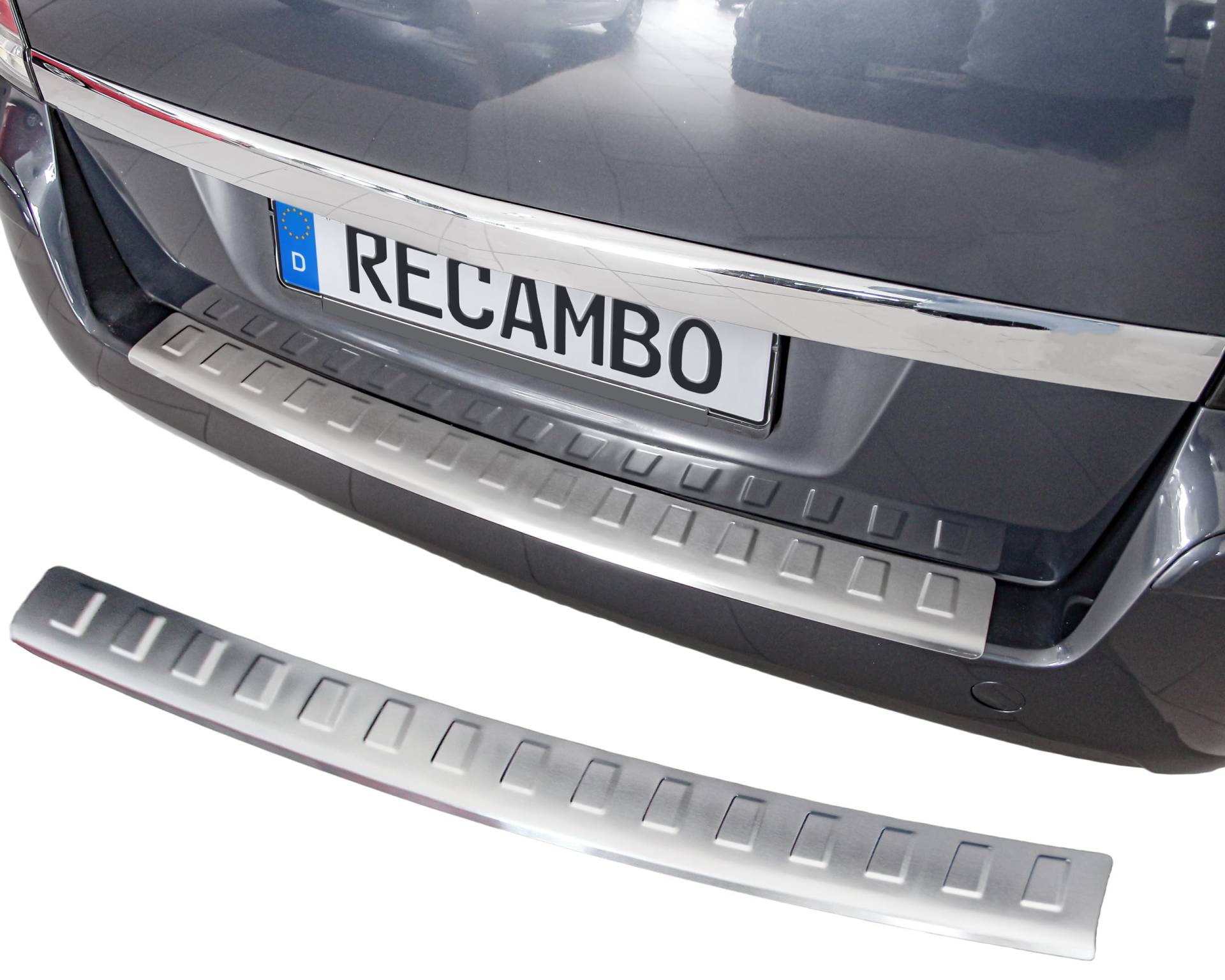 Ladekantenschutz Edelstahl CHROM kompatibel für OPEL ZAFIRA B | 2005-2014 | mit Abkantung | premium Qualität von RECAMBO Ladekantenschutz Edelstahl CHROM kompatibel für OPEL ZAFIRA B | 2005-2014 | mit Abkantung | premium Qualität von RECAMBO von Recambo