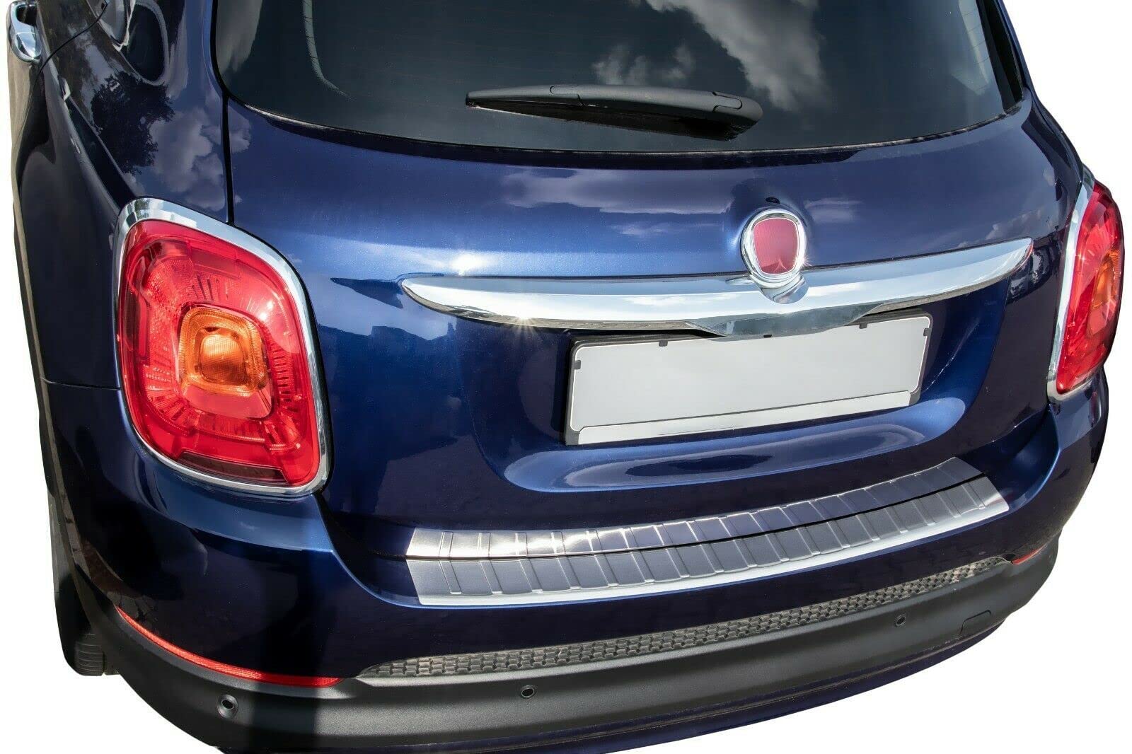 Ladekantenschutz Edelstahl MATT kompatibel für FIAT 500X ab BJ 2014- | mit Abkantung | premium Qualität von RECAMBO Ladekantenschutz Edelstahl MATT kompatibel für FIAT 500X ab BJ 2014- | mit Abkantung | premium Qualität von RECAMBO von Recambo