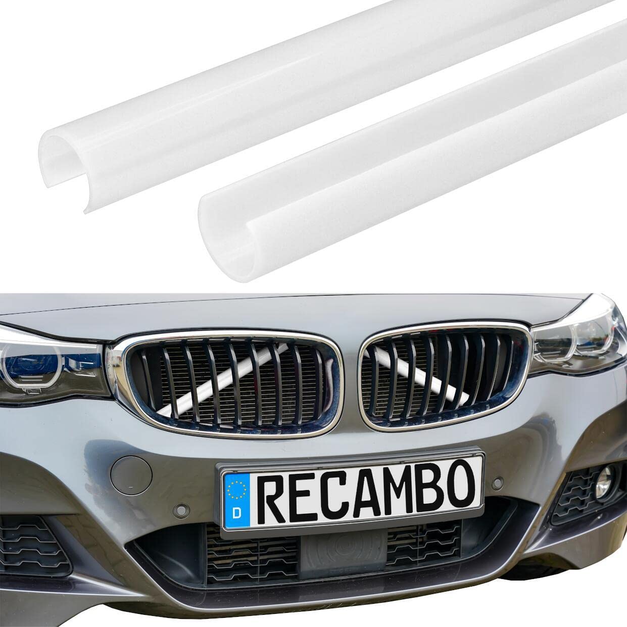 RECAMBO Kühler Grill Einsatz, Frontgrill Zierleisten Streifen, Grill V Streben | Kompatibel mit BMW 1er 2er 5er E60 E61 | F44 F52 | Weiß RECAMBO Kühler Grill Einsatz, Frontgrill Zierleisten Streifen, Grill V Streben | Kompatibel mit BMW 1er 2er 5er E60 E61 | F44 F52 | Weiß von Recambo