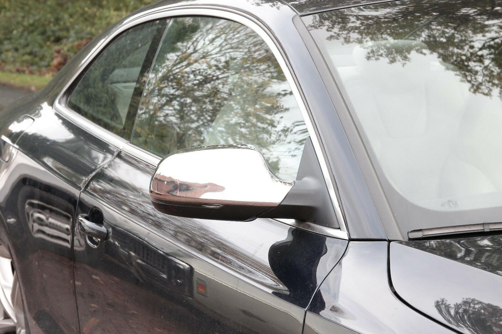 RECAMBO Rückspiegel Abdeckkappe aus Edelstahl kompatibel für - Audi A5 S5 RS5 | Typ 8T | BJ 2010-2016 - EIN Paar Chrom Auto Spiegel Kappen RECAMBO Rückspiegel Abdeckkappe aus Edelstahl kompatibel für - Audi A5 S5 RS5 | Typ 8T | BJ 2010-2016 - EIN Paar Chrom Auto Spiegel Kappen von Recambo