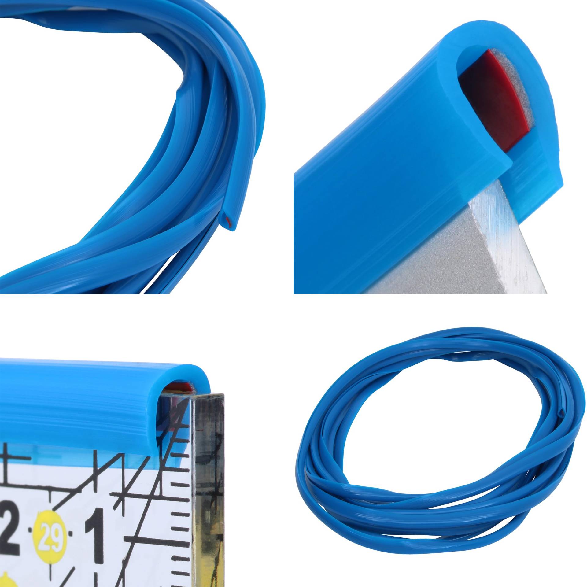 RECAMBO U-Form Gummi Kantenschutz für Autotüren - 5 Meter Auto Gummidichtung und Fensterdichtung, passend für die Mehrheit der Fahrzeuge - Blau RECAMBO U-Form Gummi Kantenschutz für Autotüren - 5 Meter Auto Gummidichtung und Fensterdichtung, passend für die Mehrheit der Fahrzeuge - Blau von Recambo