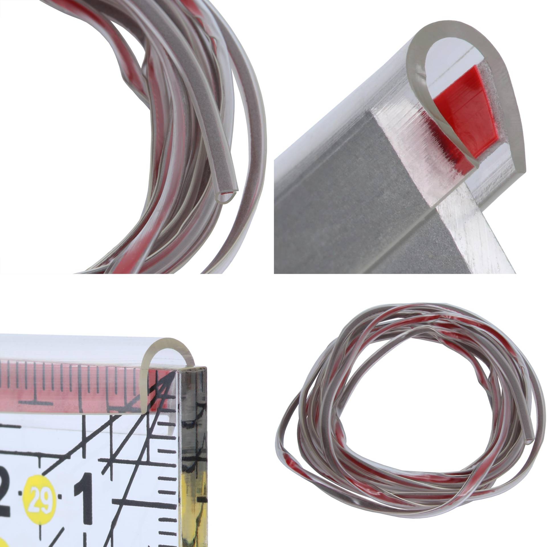RECAMBO U-Form Gummi Kantenschutz für Autotüren - 5 Meter Auto Gummidichtung und Fensterdichtung, passend für die Mehrheit der Fahrzeuge - transparent RECAMBO U-Form Gummi Kantenschutz für Autotüren - 5 Meter Auto Gummidichtung und Fensterdichtung, passend für die Mehrheit der Fahrzeuge - transparent von Recambo