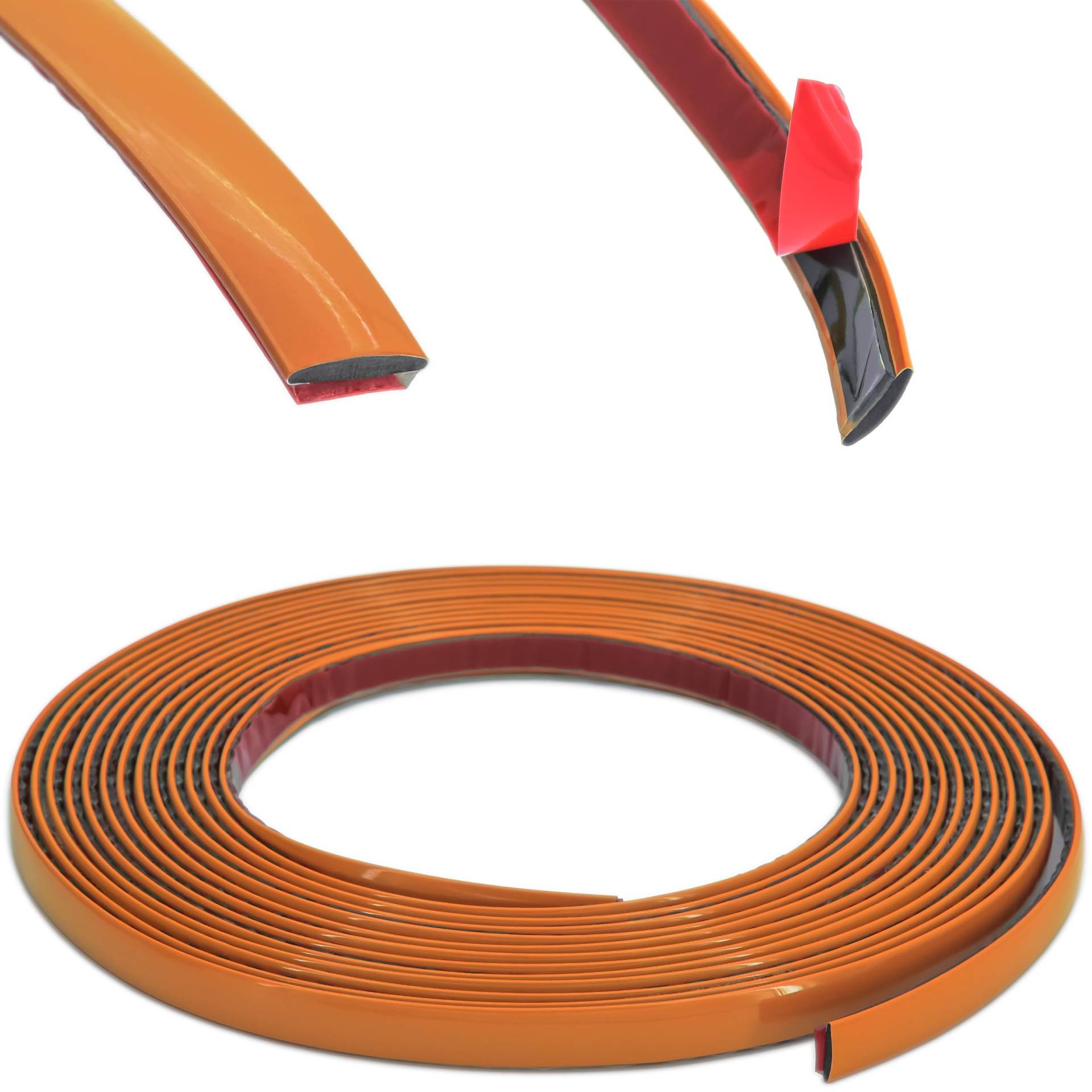 RECAMBO Zierleiste Orange - Vielseitig, Flexibel & Selbstklebend - 25mm x 5m RECAMBO Zierleiste Orange - Vielseitig, Flexibel & Selbstklebend - 25mm x 5m von Recambo
