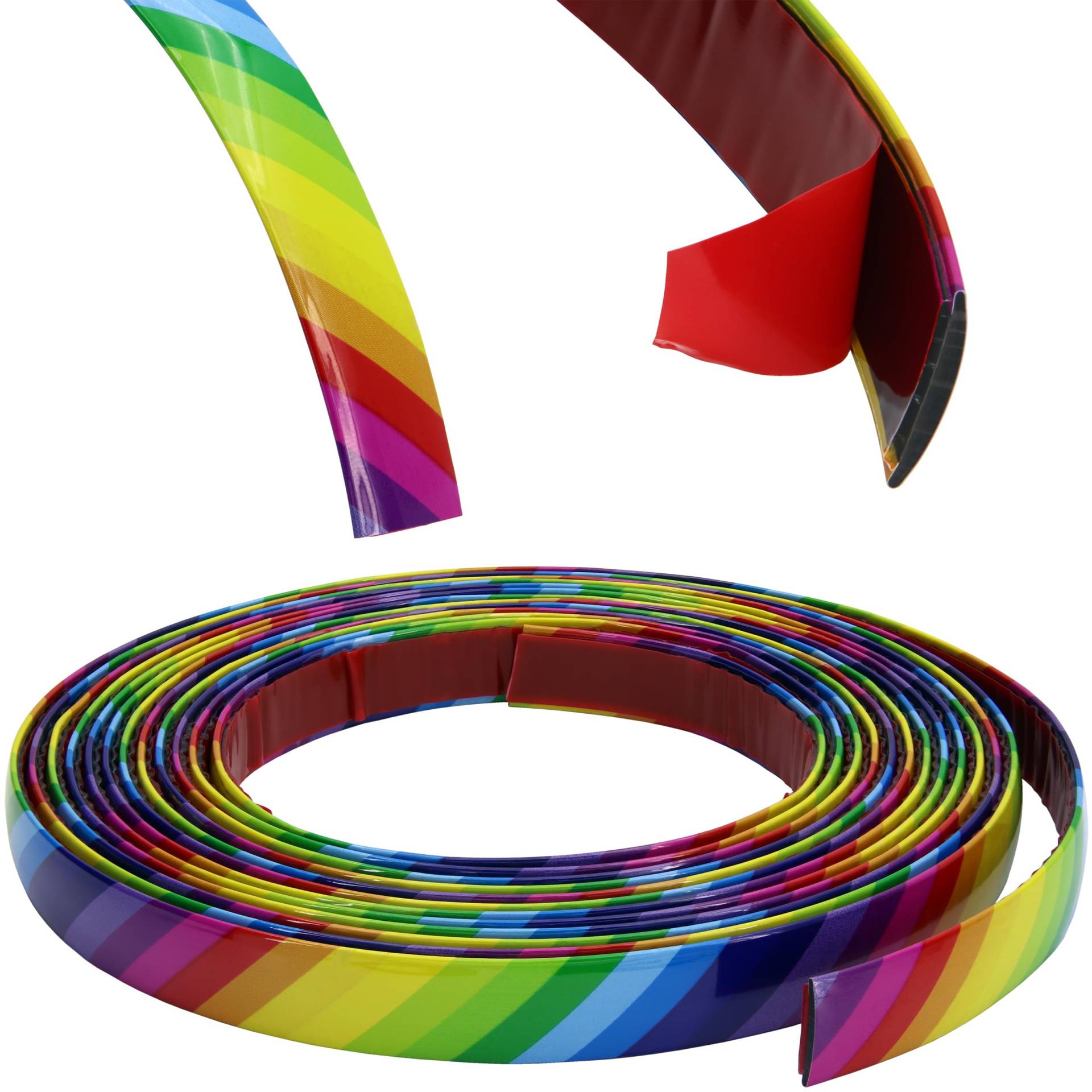 RECAMBO Zierleiste Regenbogen bunt - Vielseitig, Flexibel & Selbstklebend - 16mm x 5m RECAMBO Zierleiste Regenbogen bunt - Vielseitig, Flexibel & Selbstklebend - 16mm x 5m von Recambo