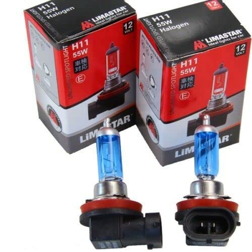 Recambo 2x Halogen H11 Scheinwerferlampe Birne 55W 12V Abblendlicht Fernlicht Glühlampen | E - Prüfzeichen | Sockel PGJ19-2 - Xenon Weiß Recambo 2x Halogen H11 Scheinwerferlampe Birne 55W 12V Abblendlicht Fernlicht Glühlampen | E - Prüfzeichen | Sockel PGJ19-2 - Xenon Weiß von Recambo