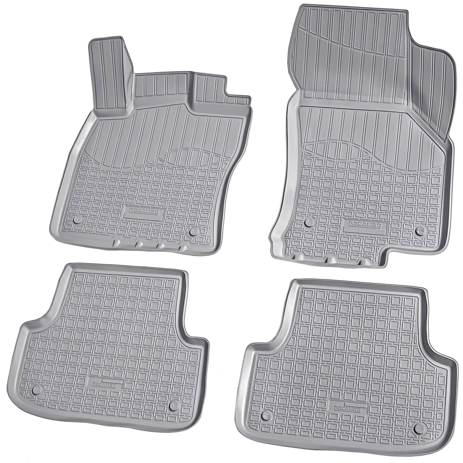 Recambo 3D Gummi Fußmatten kompatibel für Audi A3 8V Limousine Sportback | ab 2012 | Auto Gummimatten | Passgenau | mit Rand | grau Recambo 3D Gummi Fußmatten kompatibel für Audi A3 8V Limousine Sportback | ab 2012 | Auto Gummimatten | Passgenau | mit Rand | grau von Recambo