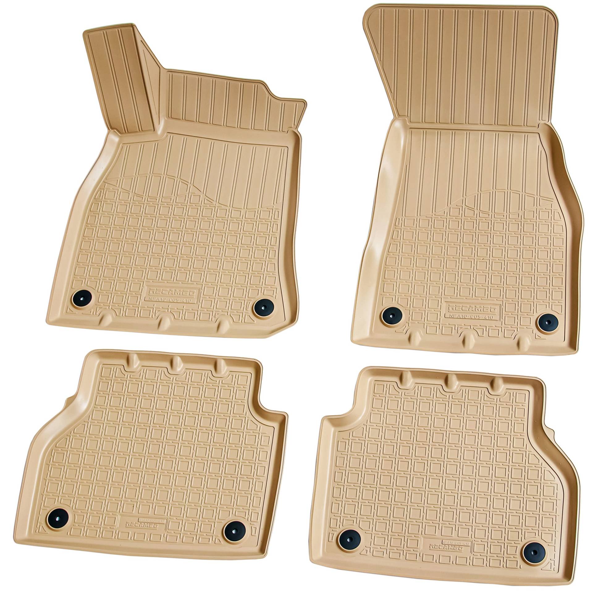 Recambo 3D Gummi Fußmatten kompatibel für Audi A6 C8 Limo | Avant | BJ ab 2018> | Auto Gummimatten | Passgenau | mit Rand | beige Recambo 3D Gummi Fußmatten kompatibel für Audi A6 C8 Limo | Avant | BJ ab 2018> | Auto Gummimatten | Passgenau | mit Rand | beige von Recambo