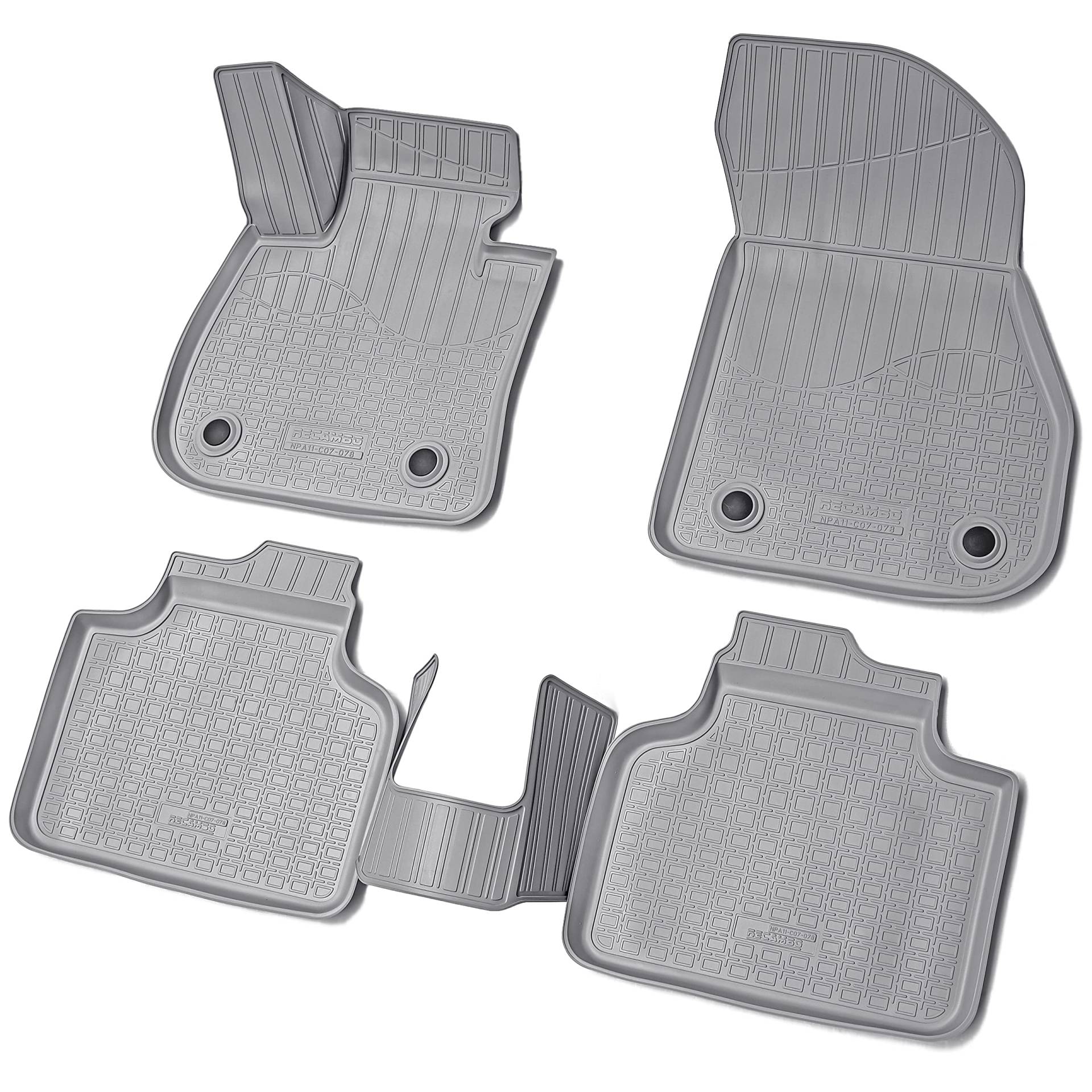 Recambo 3D Gummi Fußmatten kompatibel für BMW 2er Active Tourer | F45 | ab 2014> | Auto Gummimatten | Passgenau | mit Rand | grau Recambo 3D Gummi Fußmatten kompatibel für BMW 2er Active Tourer | F45 | ab 2014> | Auto Gummimatten | Passgenau | mit Rand | grau von Recambo