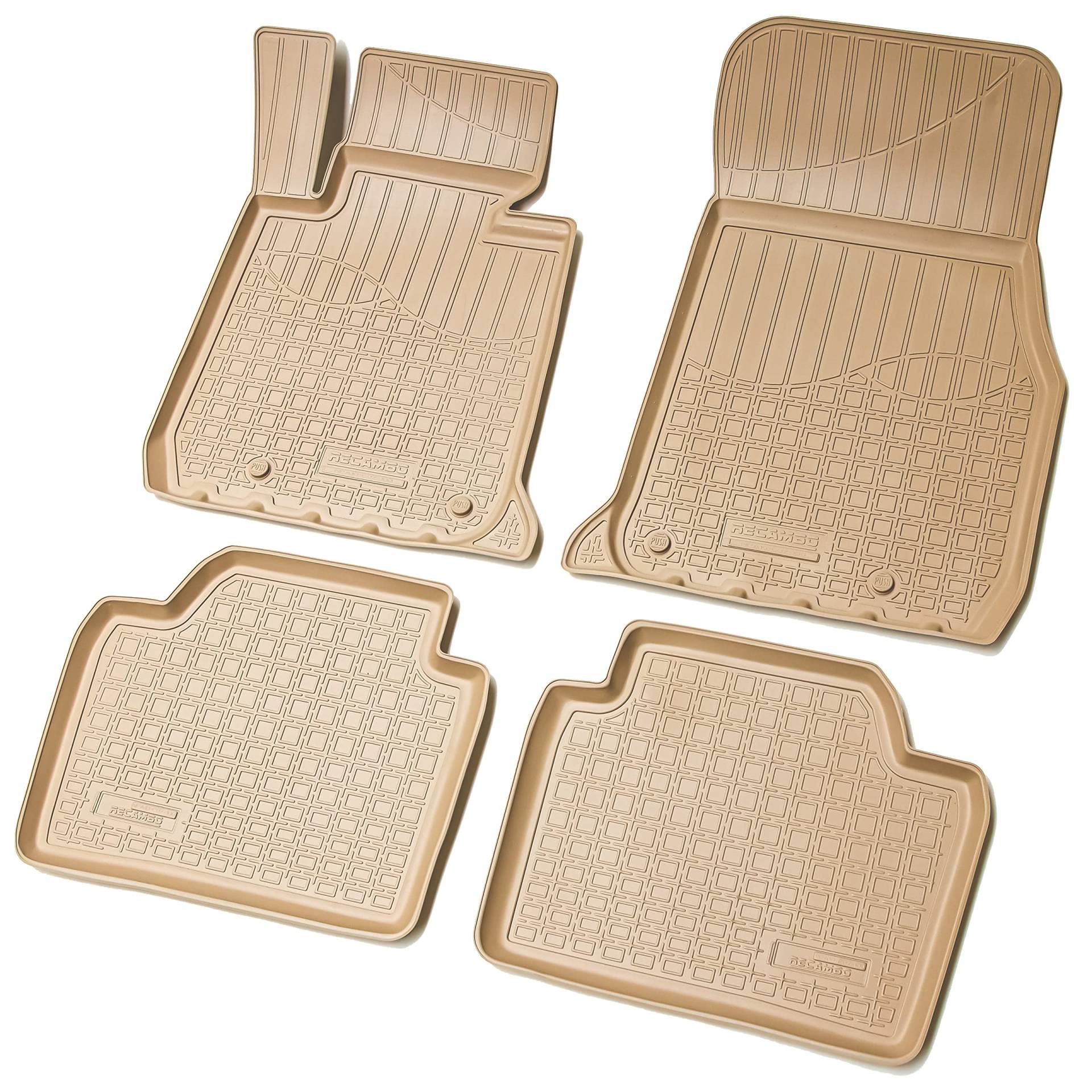 Recambo 3D Gummi Fußmatten kompatibel für BMW 3er F30 F31 F34 F35 | BJ 2011-2019 | Auto Gummimatten | Passgenau | mit Rand | beige Recambo 3D Gummi Fußmatten kompatibel für BMW 3er F30 F31 F34 F35 | BJ 2011-2019 | Auto Gummimatten | Passgenau | mit Rand | beige von Recambo