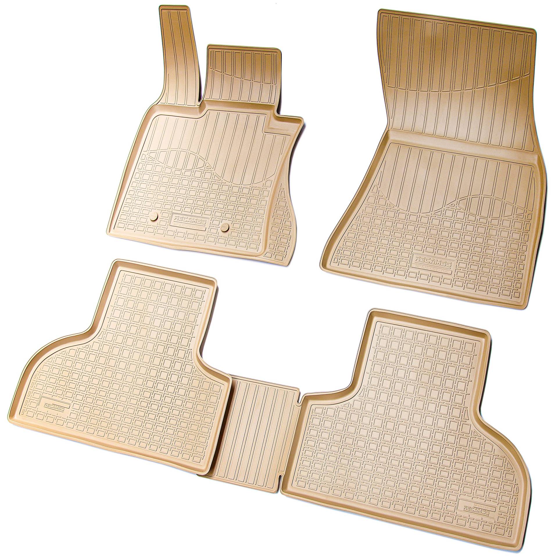 Recambo 3D Gummi Fußmatten kompatibel für BMW X5 F15 F85 | BJ 2013-2018 | Auto Gummimatten | Passgenau | mit Rand | beige Recambo 3D Gummi Fußmatten kompatibel für BMW X5 F15 F85 | BJ 2013-2018 | Auto Gummimatten | Passgenau | mit Rand | beige von Recambo