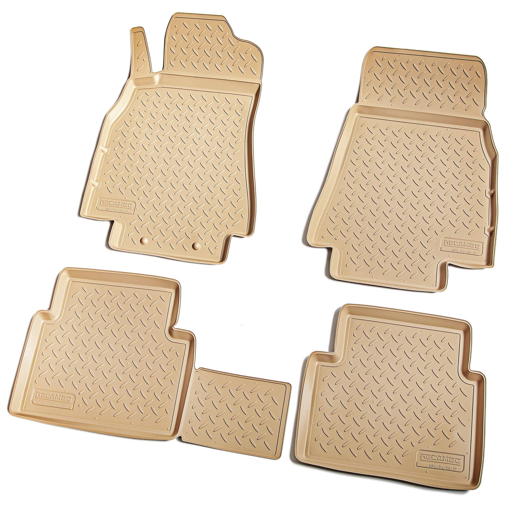 Recambo 3D Gummi Fußmatten kompatibel für Mercedes A-Klasse | W169 | 2004-2012 | Auto Gummimatten | Passgenau | mit Rand | beige Recambo 3D Gummi Fußmatten kompatibel für Mercedes A-Klasse | W169 | 2004-2012 | Auto Gummimatten | Passgenau | mit Rand | beige von Recambo