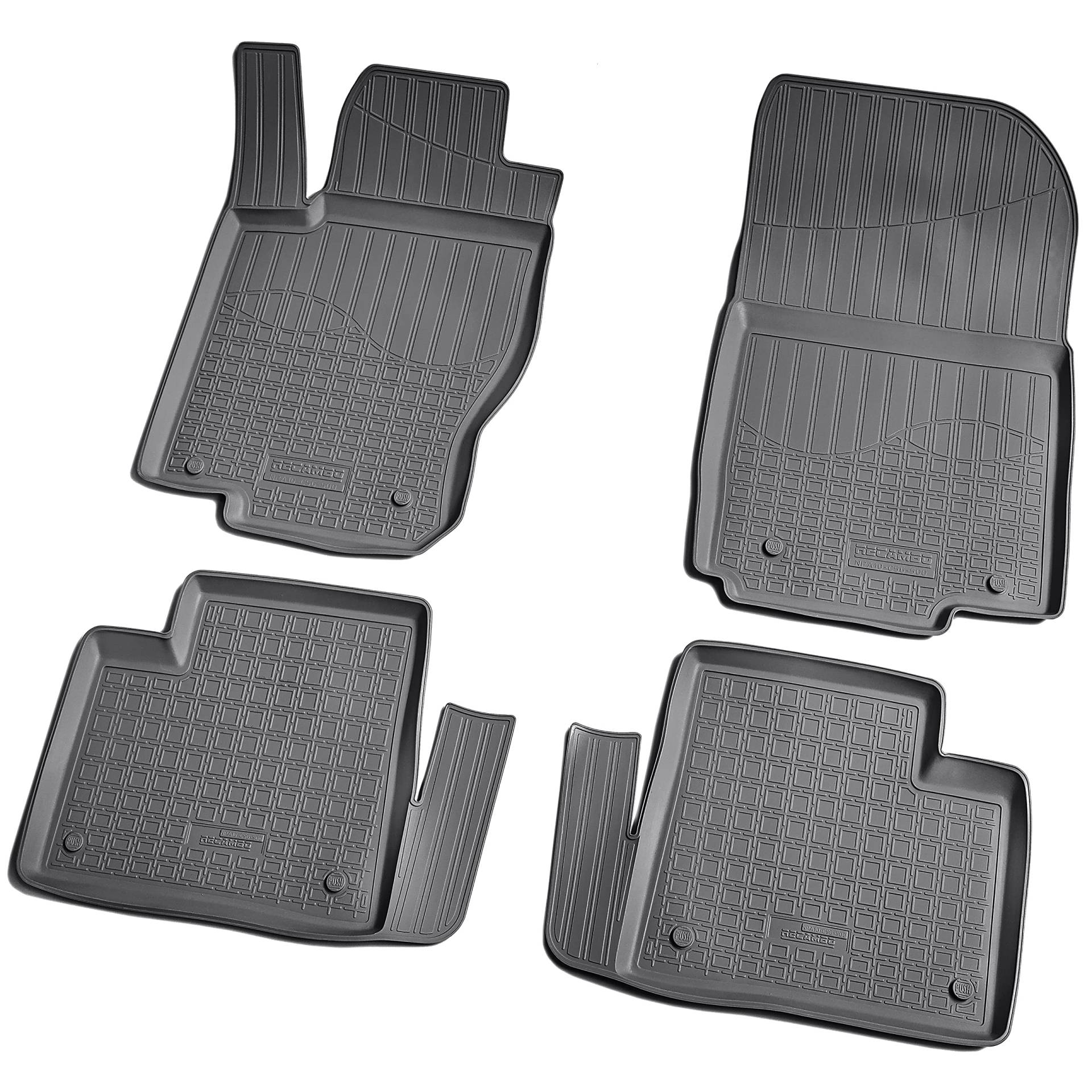 Recambo 3D Gummi Fußmatten kompatibel für Mercedes M/GLE Klasse W166 | 2011-2018 | Auto Gummimatten | Passgenau | mit Rand | schwarz Recambo 3D Gummi Fußmatten kompatibel für Mercedes M/GLE Klasse W166 | 2011-2018 | Auto Gummimatten | Passgenau | mit Rand | schwarz von Recambo