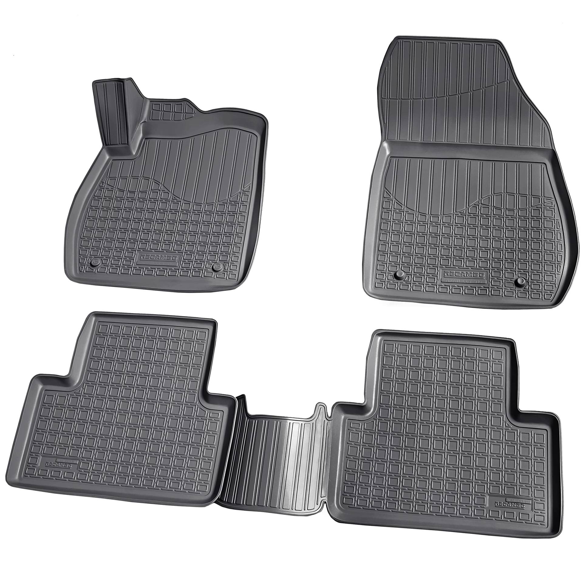 Recambo 3D Gummi Fußmatten kompatibel für OPEL Zafira C Tourer | 2011-2019 | Auto Gummimatten | Passgenau | mit Rand | schwarz Recambo 3D Gummi Fußmatten kompatibel für OPEL Zafira C Tourer | 2011-2019 | Auto Gummimatten | Passgenau | mit Rand | schwarz von Recambo