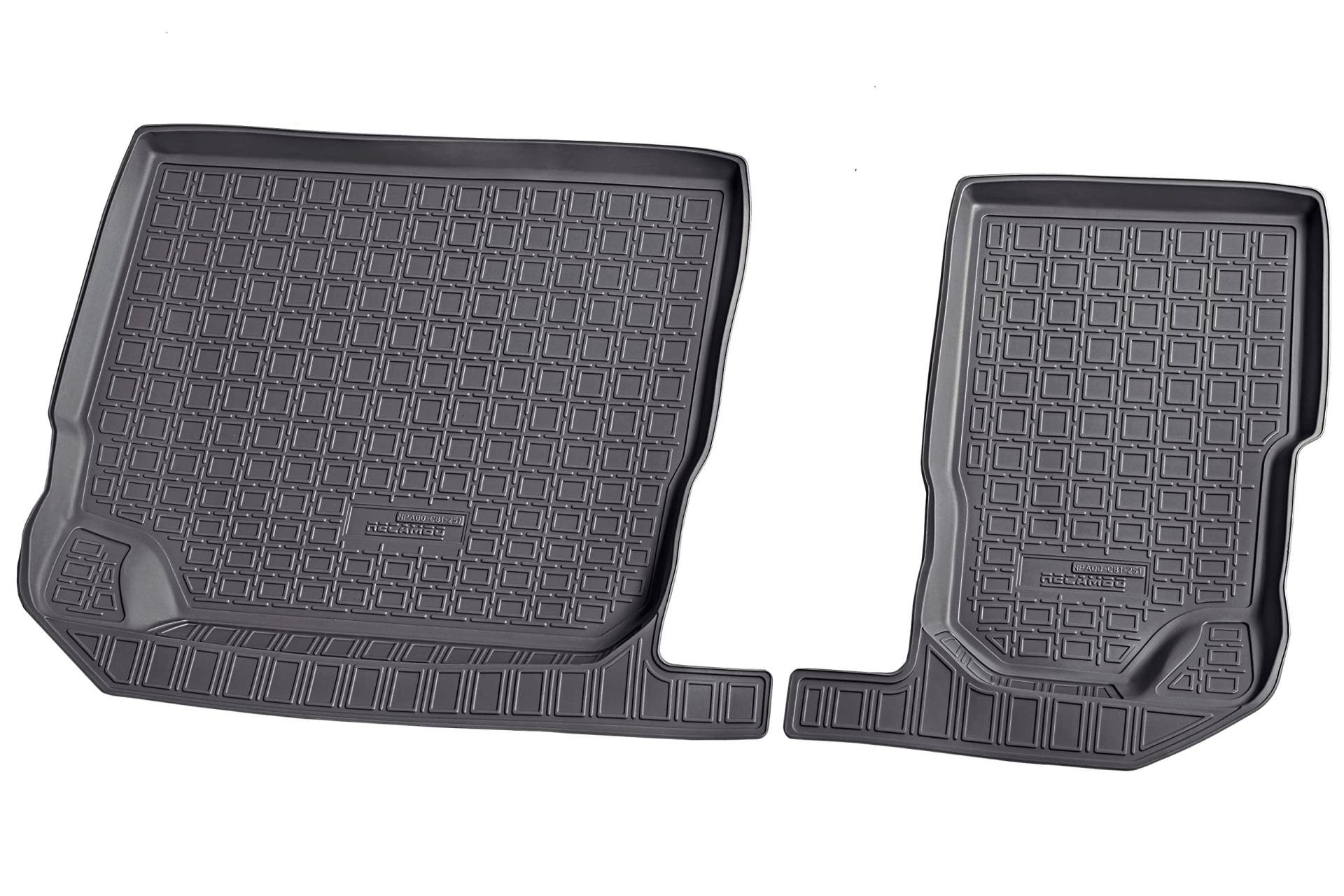 Recambo 3D Gummi Fußmatten kompatibel für Skoda Kodiaq 7-Sitzer | ab BJ 2017> | Auto Gummimatten | Passgenau | mit Rand | schwarz Recambo 3D Gummi Fußmatten kompatibel für Skoda Kodiaq 7-Sitzer | ab BJ 2017> | Auto Gummimatten | Passgenau | mit Rand | schwarz von Recambo