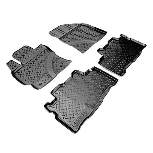 Recambo 3D Gummi Fußmatten kompatibel für Toyota Verso | Typ AR2 | 2009-2018 | Auto Gummimatten | Passgenau | mit Rand | schwarz von Recambo