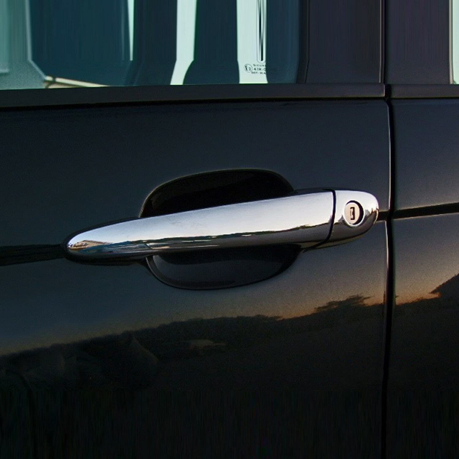 Recambo CHROM Türgriffe Kappen Blenden außen passend für BMW 3er E46 bis 09.2000 aus EDELSTAHL von Recambo