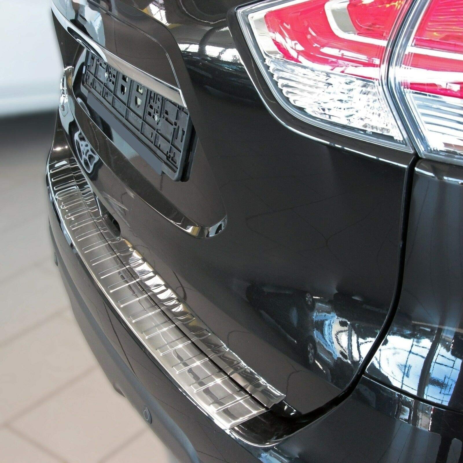 Ladekantenschutz Edelstahl CHROM kompatibel für NISSAN X-TRAIL T32, 2017 | mit Abkantung | premium Qualität von RECAMBO Ladekantenschutz Edelstahl CHROM kompatibel für NISSAN X-TRAIL T32, 2017 | mit Abkantung | premium Qualität von RECAMBO von Recambo