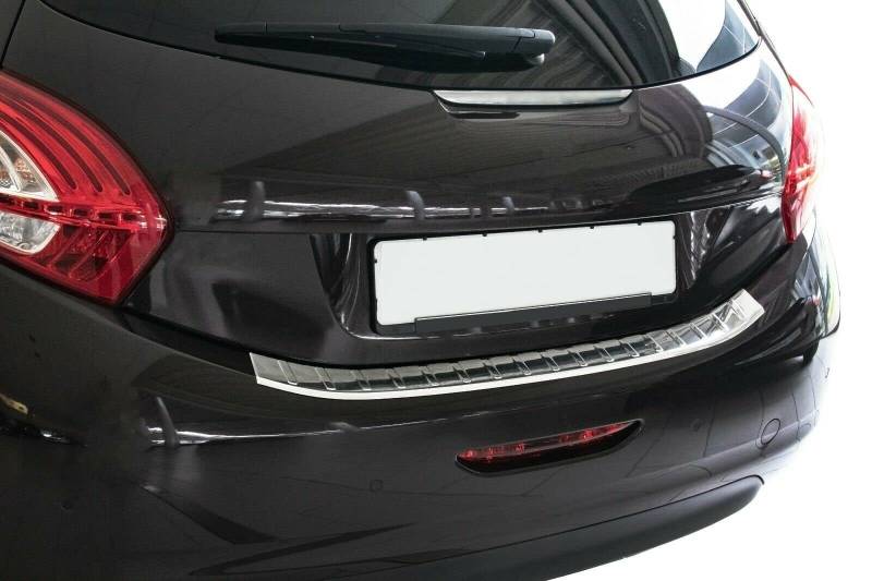 Ladekantenschutz Edelstahl MATT kompatibel für Peugeot 208 | 2012-2019 | mit Abkantung | Premium Qualität von RECAMBO von Recambo