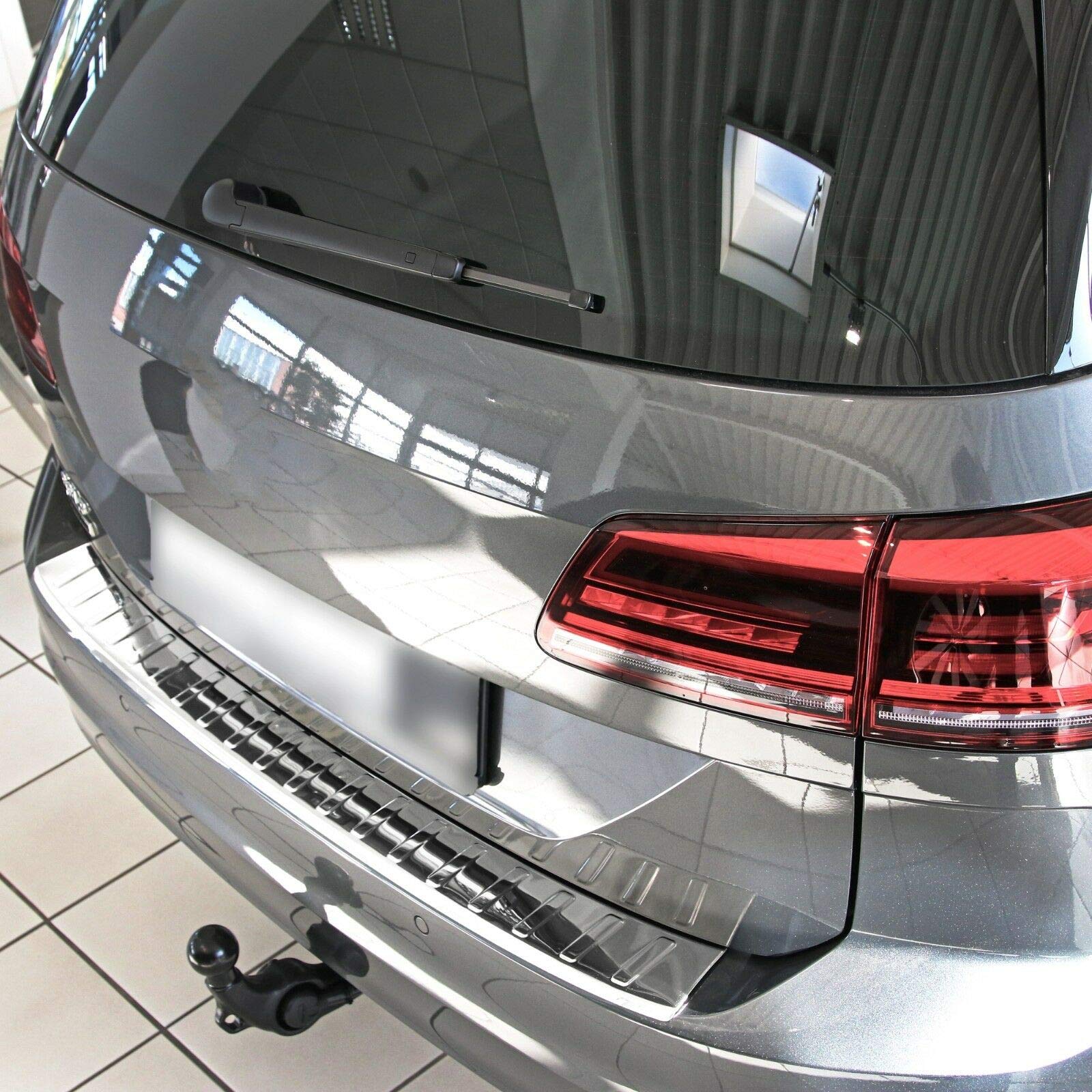 Ladekantenschutz Edelstahl CHROM kompatibel für VW GOLF SPORTSVAN | ab 2014 | mit Abkantung | premium Qualität von RECAMBO Ladekantenschutz Edelstahl CHROM kompatibel für VW GOLF SPORTSVAN | ab 2014 | mit Abkantung | premium Qualität von RECAMBO von Recambo