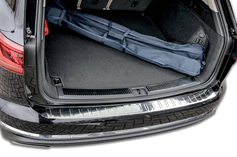 Ladekantenschutz Edelstahl Chrom kompatibel für VW Touareg III | ab 2018 | mit Abkantung | Premium Qualität von RECAMBO von Recambo