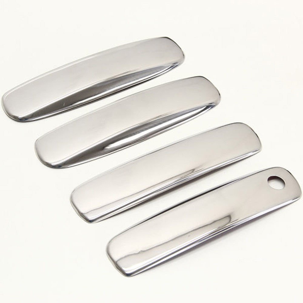 Recambo Edelstahl Türgriff Blenden Kappen SET V2A kompatibel für Audi A3 8P BJ 2008-2012 | A6 4F C6 BJ 2004-2011 | Abdeckung Verkleidung, Silber_chrom, CT-TG-2660 Recambo Edelstahl Türgriff Blenden Kappen SET V2A kompatibel für Audi A3 8P BJ 2008-2012 | A6 4F C6 BJ 2004-2011 | Abdeckung Verkleidung, Silber_chrom, CT-TG-2660 von Recambo