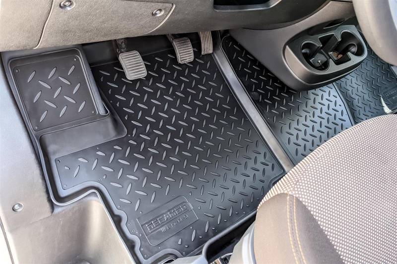Recambo 3D Gummi Fußmatten kompatibel für Citroen Jumper | FIAT Ducato | Peugeot Boxer | ab BJ 2006 | Auto Gummimatten | Passgenau | mit Rand | schwarz von Recambo