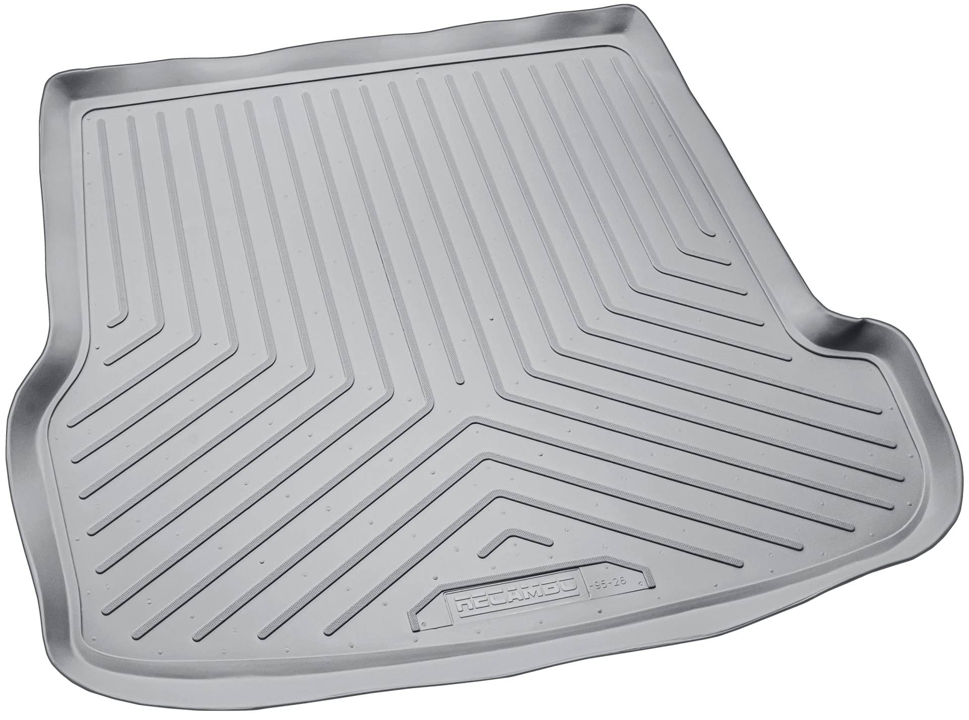 Recambo Gummi Kofferraumwanne Premium passend für VW Passat B5 Variant | Typ 3B 3BG | 1997-2005 | passgenau mit Rand | Grau von Recambo