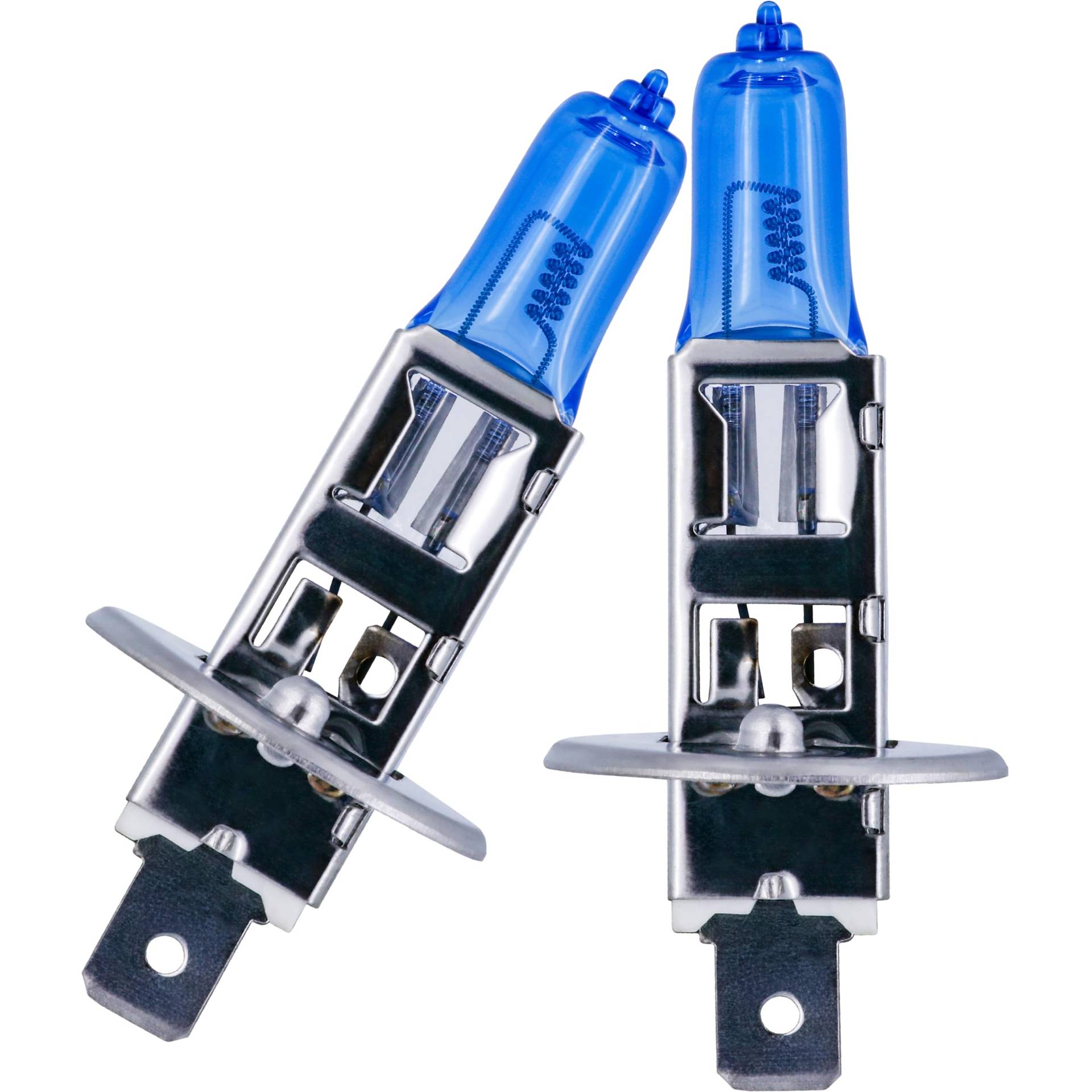 Recambo H1 Halogenlampen 12V 55W - 5500K Xenon-Look - Superweißes Licht für Abblend- & Fernlicht - Sockel P14,5s - 2 Stück, E-geprüft Recambo H1 Halogenlampen 12V 55W - 5500K Xenon-Look - Superweißes Licht für Abblend- & Fernlicht - Sockel P14,5s - 2 Stück, E-geprüft von Recambo