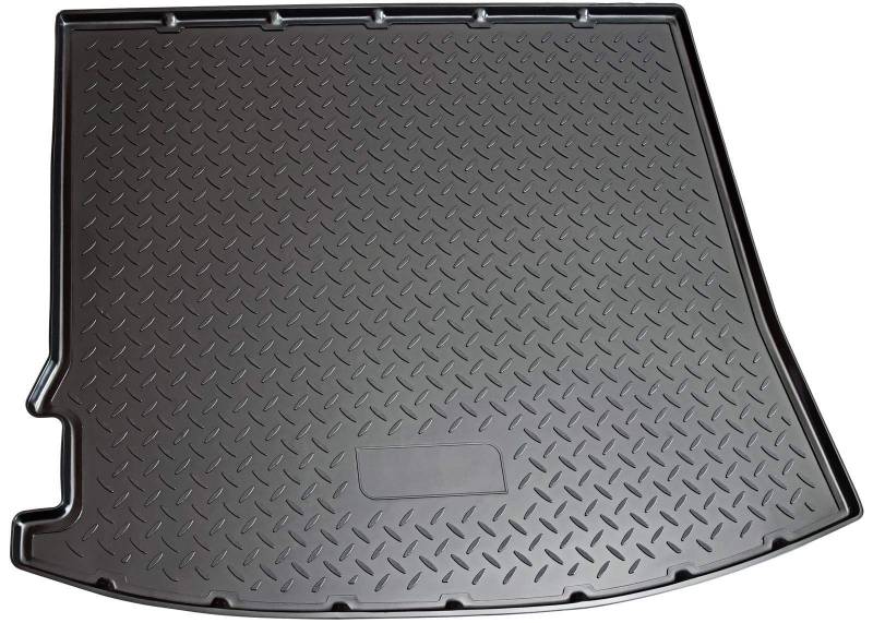 Recambo Kofferraumwanne für Mazda 5 MK2 Typ CW 2010-2018, Schwarz, Kunststoff, Passgenau mit Rand von Recambo