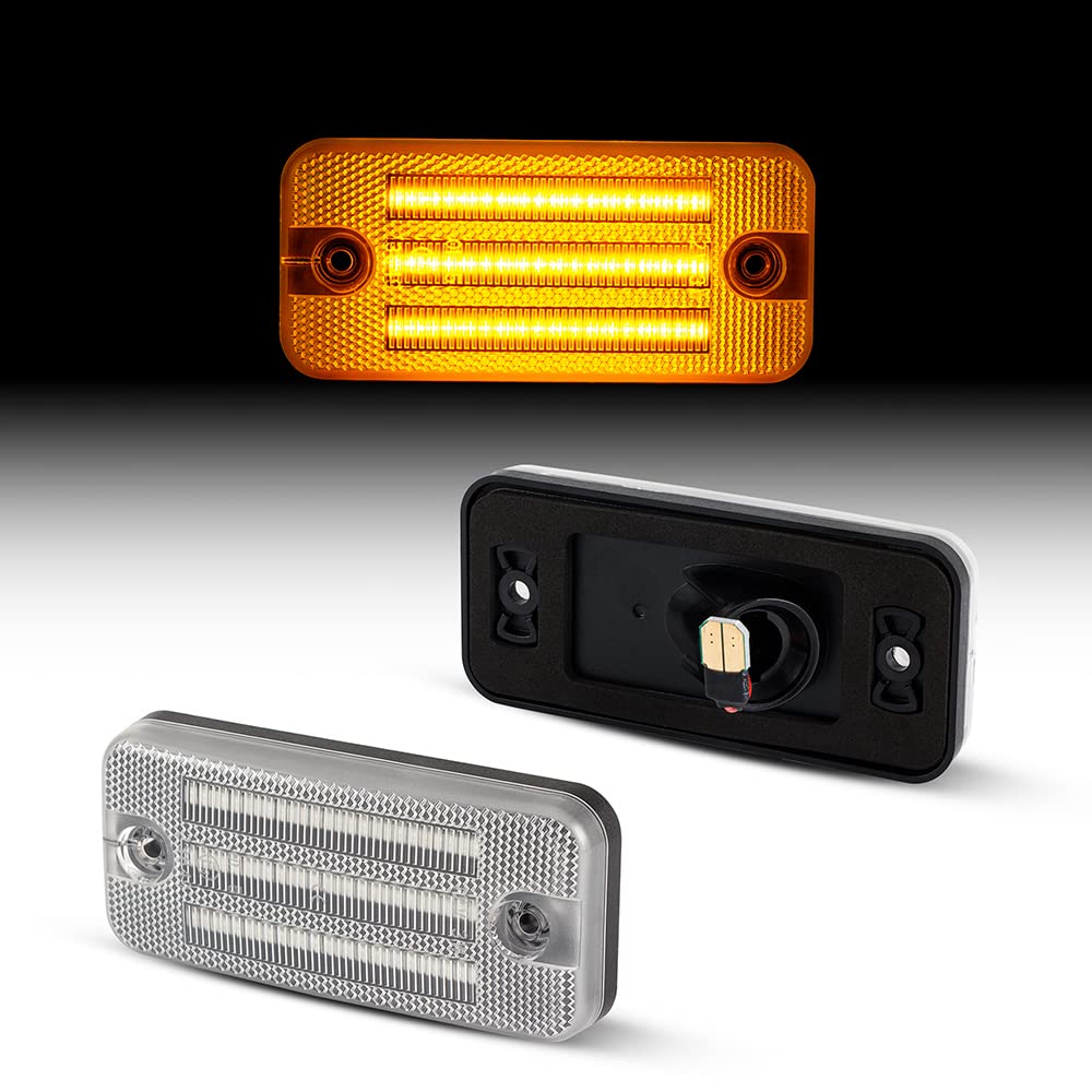 Recambo LED Begrenzungsleuchten mit E-Zulassung | Plug & Play | CanBus - Fehlerfrei | SMD Beleuchtung kompatibel für Citroen Jumper | Typ 250 | BJ ab 2006> | KLARGLAS von Recambo