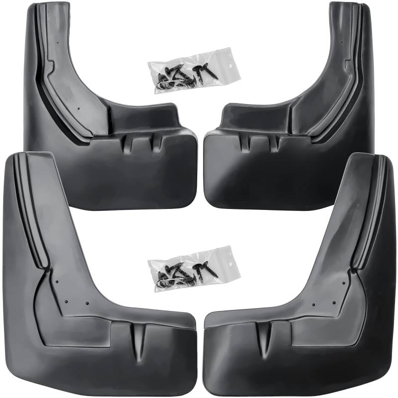 Recambo Schmutzfänger Set vorne + hinten kompatibel für Mercedes-Benz GL | X166 | AMG-Paket | BJ 2012-2015 von Recambo