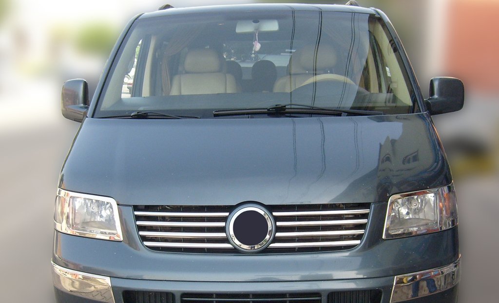 VW T5 2003-2009 Chrom Rahmen Umrandung Blende Scheinwerfer Edelstahl VW T5 2003-2009 Chrom Rahmen Umrandung Blende Scheinwerfer Edelstahl von Recambo