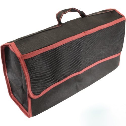 große Kofferraum Tasche Werkzeugtasche ROT SCHWARZ mit Klett 48 x 15,5 x 25,5cm von Recambo