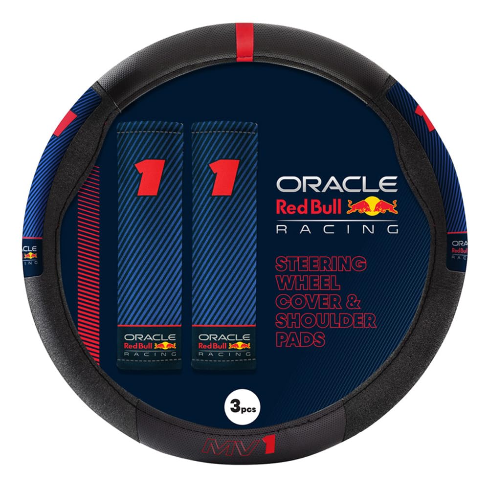 Red Bull Oracle Universelle Lenkradhülle + Gurtpolster - Typ 002 MV1 - Schwarz/Rot/Blau Red Bull Oracle Universelle Lenkradhülle + Gurtpolster - Typ 002 MV1 - Schwarz/Rot/Blau von Red Bull Racing