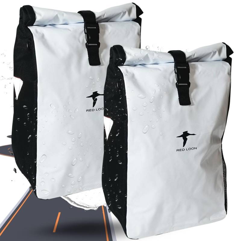Red Loon 2X Fahrradtasche Packtasche Gepäckträgertasche Gepäck Tasche LKW-Plane von Red Loon