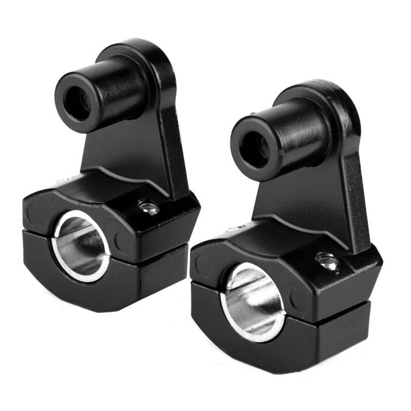 Regun Motorrad Lenker Riser, 1 Paar Motorrad lenkerklemme, Aluminiumlegierung Motorrad Lenkerklemmen Riser für Motorrad mit 22mm oder 28mm Lenker(schwarz) von Regun