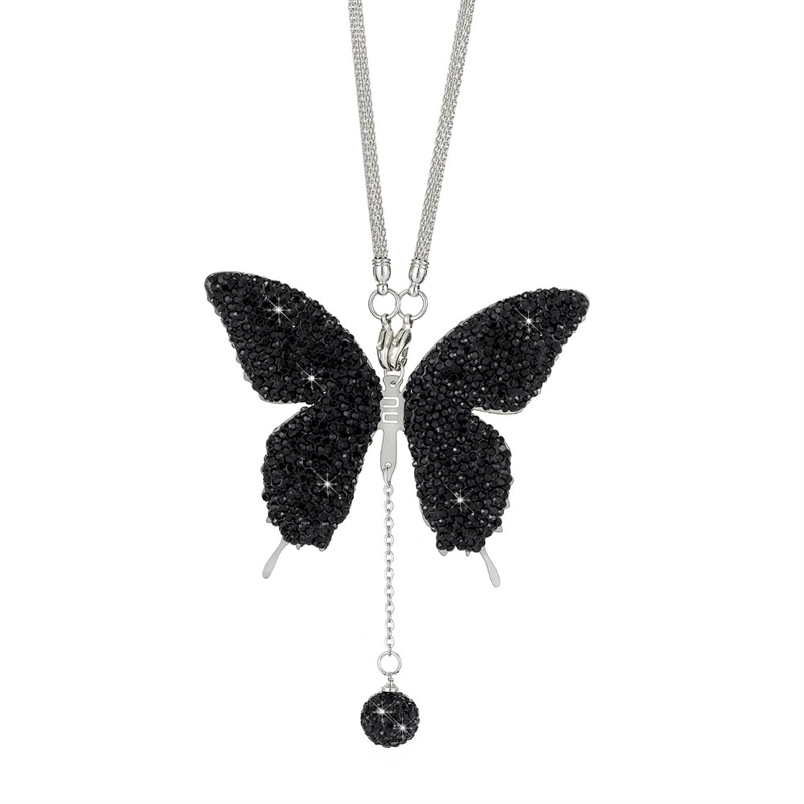 Reheyre Schmetterling Auto Rückspiegel Anhänger, Faux Kristall Anhänger Auto Zubehör Spiegel Hängende Ornament, Auto Dekoration Rückspiegel Anhänger, Auto Spiegel Hängende Zubehör Schwarz Reheyre Schmetterling Auto Rückspiegel Anhänger, Faux Kristall Anhänger Auto Zubehör Spiegel Hängende Ornament, Auto Dekoration Rückspiegel Anhänger, Auto Spiegel Hängende Zubehör Schwarz von Reheyre