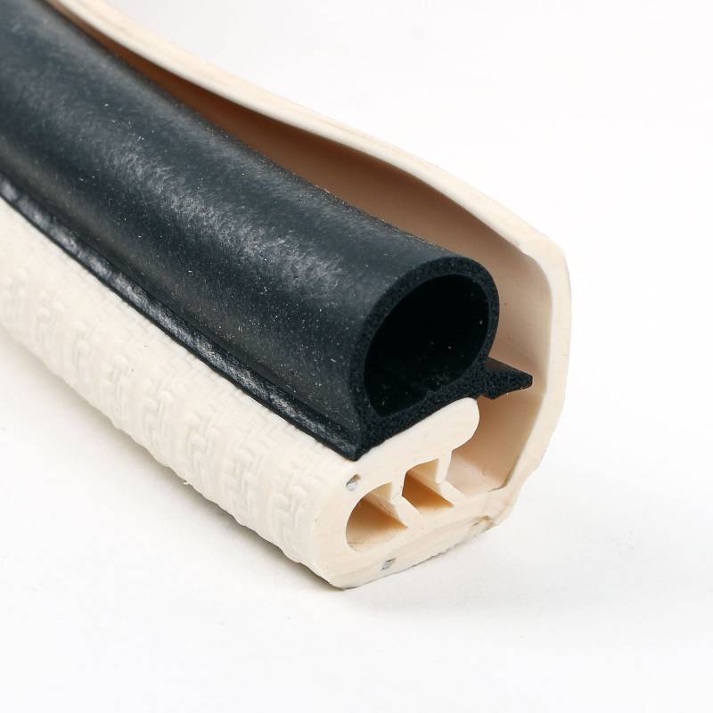 Reimo 1 Meter Türdichtung Kantenschutz mit Langer Abdecklippe Elefenbein Metallkern für Einstiegstüren, Stauklappen oder Serviceklappen von Reimo