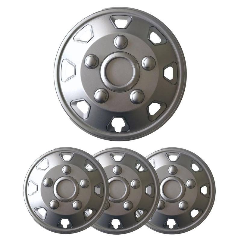 Reimo 4er Set Radzierblenden 15 Zoll passend für Ducato, Sprinter Radkappen gewölbt Matt von Reimo