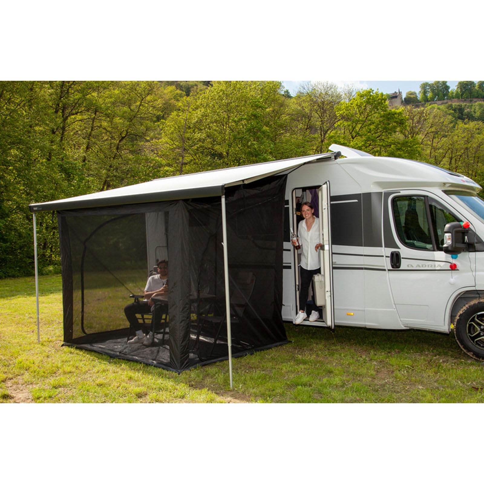 Reimo Vorzelt Moskito Free Premium 240/300 Camping Insektenschutz Moskitonetz Zelt für Markise (300 x 230 x 180-240 cm) von Reimo