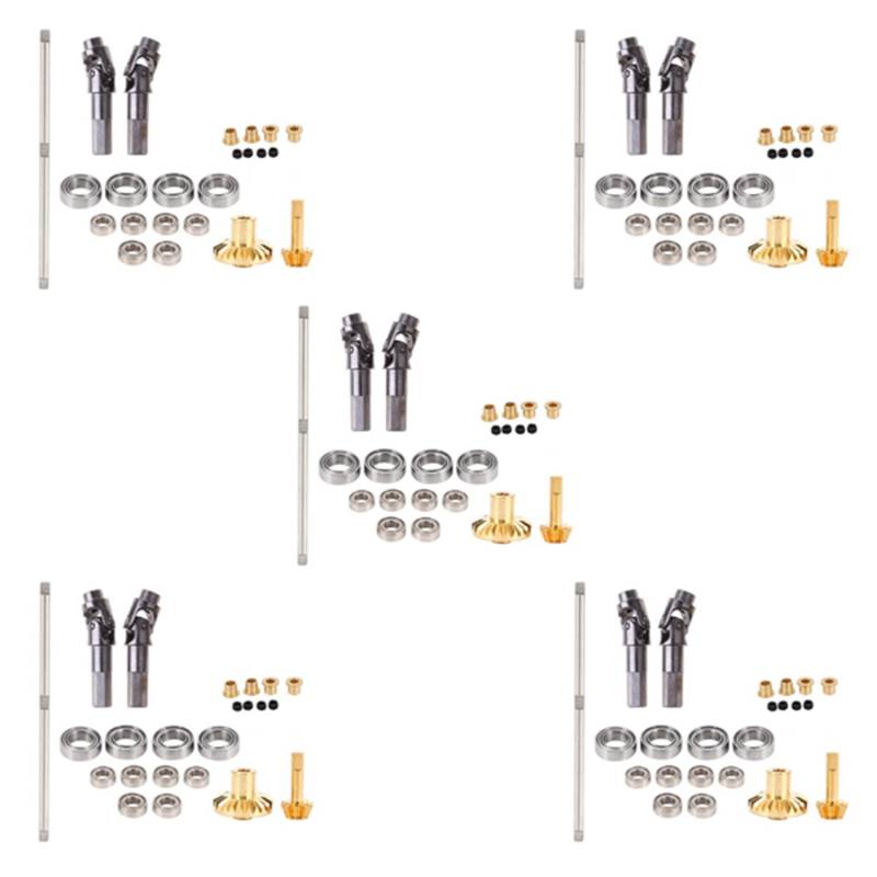 Reinscer 10X für B-1 B-14 B-24 B24 C14 C-14 1/16 Rc Auto Upgrade Metall Antriebswelle Zahn Rad Brücke Vorder Achse Voll Metall Kit von Reinscer