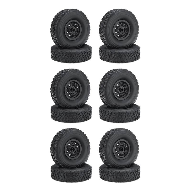 Reinscer 12 Stück RC Wagen Reifen Reifen Rad Upgrades Zubehör für MN D90 D91 D99 MN99S C14 C24 C34 C44 RC Wagen Teile von Reinscer