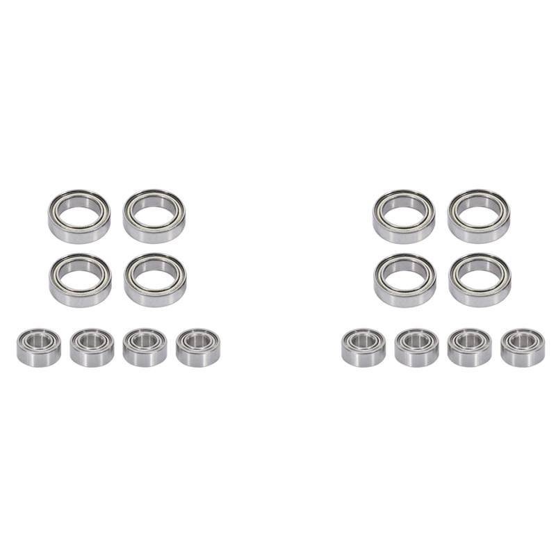 Reinscer 16-Teiliges Lager Set für SG1603 SG1604 1603 UD1601 UD1602 UD1603 UD1604 1/16 RC Auto Teile Zubehör von Reinscer